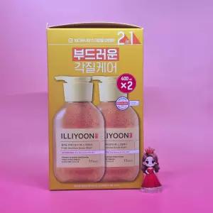 일리윤 프레쉬모이스춰 스크럽워시 몬치치 한정에디션 400ml x 2 + 한정굿즈 기획 &&& 400ml 2입 도매수출