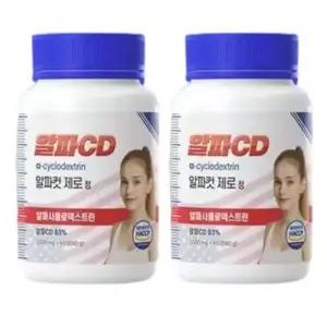 [단비] 알파컷 제로정 알파CD 분말 알파시클로덱스트린 60정 x 2개