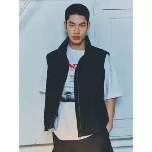 에잇세컨즈 화섬 집업 베스트 애쉬 (264539DYK4) 조끼 민소매 4 4104606