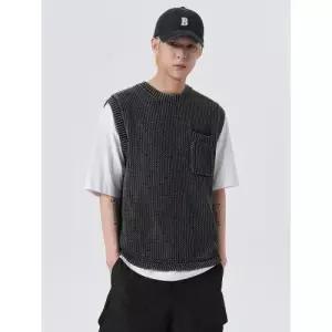 에잇세컨즈 가먼트 다잉 베스트 애쉬 (264551DY14) 조끼 민소매 14 4109015