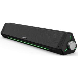 BLUEDEE 데스크탑 PC용 컴퓨터 스피커 사운드 게이밍 노트북용 5MM 블루투스 스테레오 USB PC IN 전원 데스크톱용 PC HIFI USB 사운드바 AUX 스피커