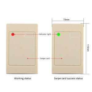 방수 Wiegand Wg26 Wg34 RFID IC 카드 판독기 접근 제한 시스템을 위한 근접 125Khz 13.56Mhz