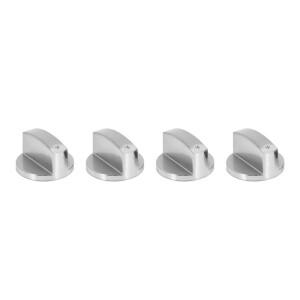 AD-Stoves-쿠커 노브, 오븐 (4 개),6mm 범용 실버 가스 스토브 컨트롤 어댑터 로터리 스위치 요리 표면