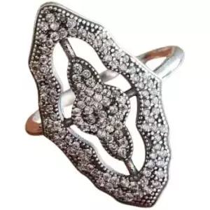 실바트 0.40 Ct 원형 다이아몬드 파베 레이스 디자인 반짝이는 앤티크 밀그레인 미니멀리스트 럭셔리 웨딩