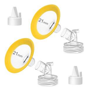 PUMPMOMUS SPECTRA S2 호환되는 펌프 쉴드 부품과 21MM 플랜지 SYNERGY PLUS 플랜지용 액세서리 S1 GOLD 교체용 유축기