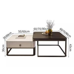세련된 현대적인 커피 테이블 럭셔리 북유럽 심플 트렌디 우아한 홈 데코 스타일 Tafel Salontafel 거실