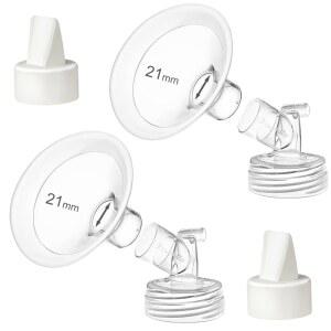 PUMPMOMUS SPECTRA S2 플랜지 액세서리와 S1 21MM 쉴드 부품 펌프 가슴 플랜지 교체용 PLUS 유축기 호환되는