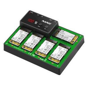 MAIWO 5베이 MSATA SSD 리더 도킹 오프라인 포함 SATA 3A 클론 스테이션 용량 미니 12V 어댑터 5TB USB TO