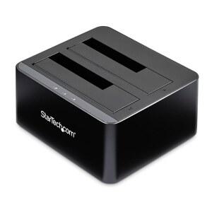STARTECH COM DUAL BAY USB TO 하드 SDOCK2U33V 베이 로딩 HDD SSD 5인치 스테이션 스왑 III 드라이브 II 외장 도킹 도크 SATA