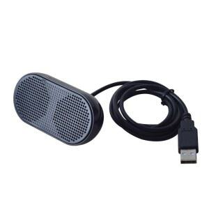 HONKYOB 노트북 PC용 USB 미니 스피커 전원 컴퓨터 스테레오 블랙 멀티미디어