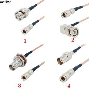 블랙매직 하이퍼 데크 셔틀용 미니 소형 BNC-BNC 수 암 커넥터 케이블 DIN 1.02.3 RF RG179 HD SDI 75ohm