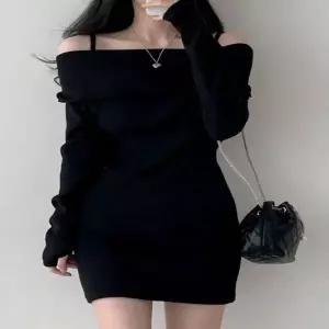[하프클럽/]미니 페티룩 원피스 여신 off숄더 골지
