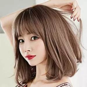 여성 통가발 단발 c컬가발 자연스러운통가발 가발 c컬가발