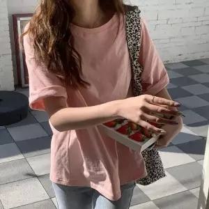 [하프클럽/]라운드 면 티셔츠 면티 기본티 캐주얼 무지 박스티 데일리 루즈