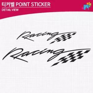 티커벨 레이싱 차량용 데칼스티커 TKG-24 티커벨 레이싱