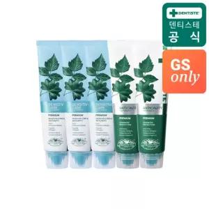 덴티스테 [GS단독] 시린이케어 고불소치약 뉴센서티브케어 100g 3개 + 안티캐비티 100g 2개