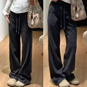 [하프클럽/]트레이닝 팬츠 여자 기모 와이드 데일리 따뜻한