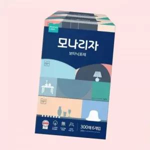 모나리자 보타닉포레 미용티슈 300매6입 1팩 () 피부 무자극 각티슈 4615374