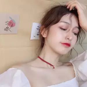 [룽스_62]여름목걸이 절반 가죽 여자 초커목걸이 PM1000-2