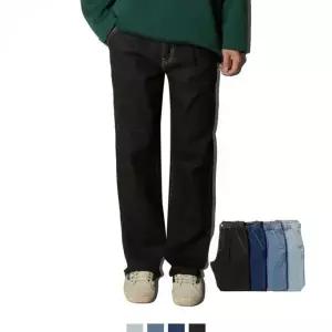 [하프클럽/]남자 세미와이드 청바지 스판 정장바지