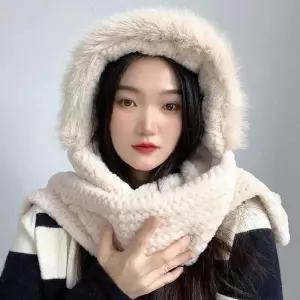 [룽스_62]머플러 베이지 후드숄머플러 베이지 코지데잇