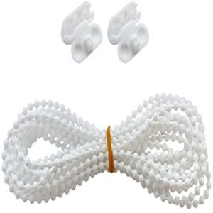 비드 샵 롤러 블라인드 및 로마 그늘 페르시 4.5mm / No. 10 체인 코드 흰색 플라스틱 5m