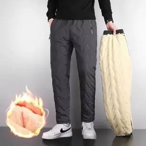 [하프클럽/]양털 바지 후리스 남자 기모 팬츠 겨울 작업복