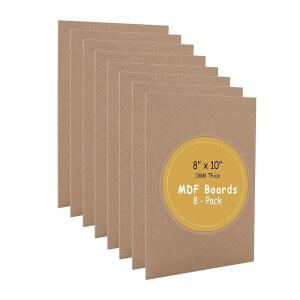 CALPALMY 20 25 4CM 10인치 MDF 샌딩 2MM 등을 인테리어 두께의 포함 디자인 취미 미완성 측면과 가장자리 공예 목공 보드 위한 매끄럽고