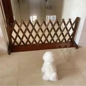 고양이 방묘문 반려동물 베란다 울타리 강아지 개문 우드