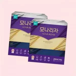 피부 저자극 부드러운 시그니처 로션 미용티슈 200매 3입 2팩 4613886