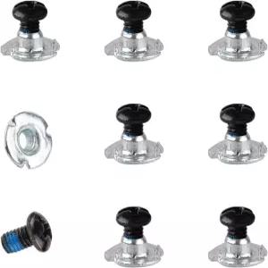 PEUTIER 16pcs 스노보드 바인딩 나사 세트 M4x7.5mm 하드웨어 금속 고정/장착 스노우보드 스키 액세서리용