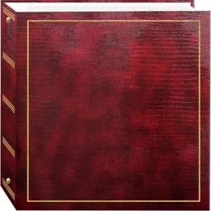 마그네틱 셀프 스틱 3링 사진 앨범 100페이지(50매) 버건디 레드