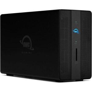 외장 프로 휴대용 OWC 제미니 듀얼 도크 12TB 3 썬더볼트 드라이브 솔루션 RAID