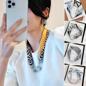 [룽스_62]편한 큐빅 목걸이 마그네틱 스카프