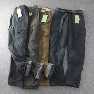 남성용 방풍 바지 겨울 두꺼운 스키복 등산복 기모