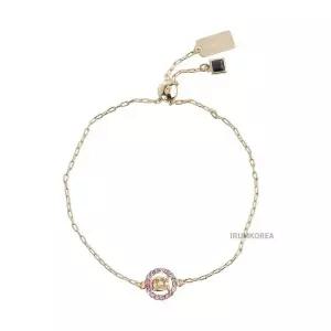 코치 [FW22] 시그니처 멀티 크리스탈 슬라이더 팔찌 C9352 GOLD PINK1
