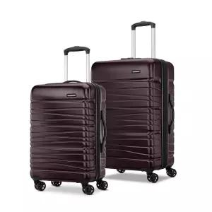 Samsonite Evolve SE 하드사이드 확장 가능한 스피너 수하물, Cordovan, 2개 세트(기내용/미디엄), Se 더블