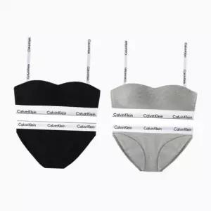[Calvin Klein]UNDERWEAR CK 여성 모던 코튼 AF 반도 브라팬티 세트 QF7628F3787 2종 택1 698174