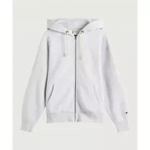 챔피온 CHAMPION 리버스위브 루즈핏 기모 후드 집업 Light Grey 915431