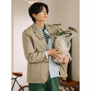 빈폴 BEANPOLE MEN 코튼 스트레치 가먼트워싱 자켓 재킷 - 베이지 241717