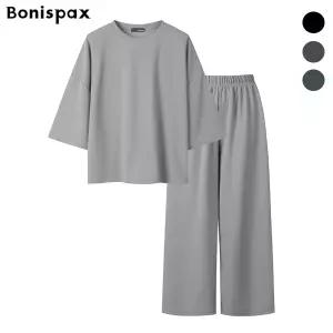보니스팍스 7부 루즈핏 티 앤 팬츠 투피스 XP2OP029M0 추천