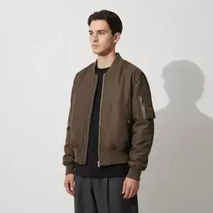 오라리 26SS 하이 덴시티 실크 트윌 플라이트 블루종 남성 자켓 A26SB01AR DARK OLIVE