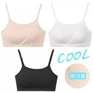 [보리보리/마이핏]3종 여성속옷 스포츠브라 고정컵 아이스 쿨링브라 노와이