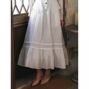 Proud Mary PM_Lace tiered skirt_WHITE 1183248