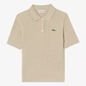 라코스테 여성 26SS 케이블 스웨터 폴로 셔츠 PF607E 56G 02S 182797