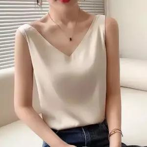 여름 여사친 조끼 브이넥 정장쿨링 나시 OP2