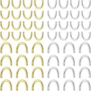 400Pcs 2사이즈 낚시 스피너 클레비스 U자형 클립 쉬운 블레이드 인공 미끼 루어 만들기 액세서리 인라인