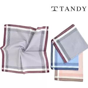 [탠디] TANDY 클레식 보더체크 손수건 스카프