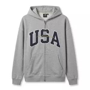 [하프클럽/] UNI USA 클래식 후드집업 오버핏 NBMDGCO123-AC 후드티