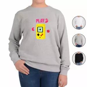 맨투맨 전색상 블럭 게임 디자인 프린트셔츠 wVE8+1iKT